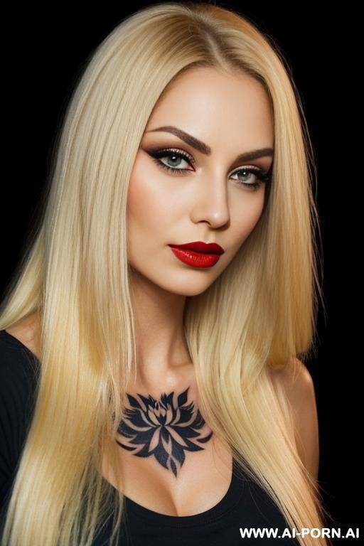 ((very long hair)) ((black dark background)) ((depth of field)) ((soft skin)) ((evening makeup)) ((look into camera)) (ideal facial ratios) (flirty and sexy energy) ((smokey eye)) (low light) ((very - #main