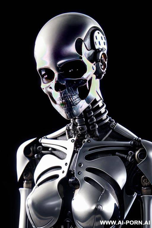 skeleton cyborg droid putting on skin suit - #main