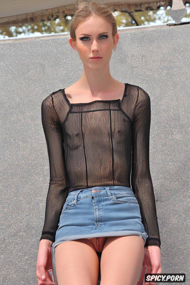 standing, jr high petite, pretty face, niña, flat chest, skinny - #main