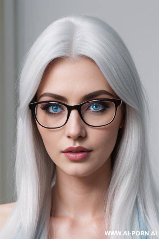 (thick rimmed glasses) (long hair) - #main
