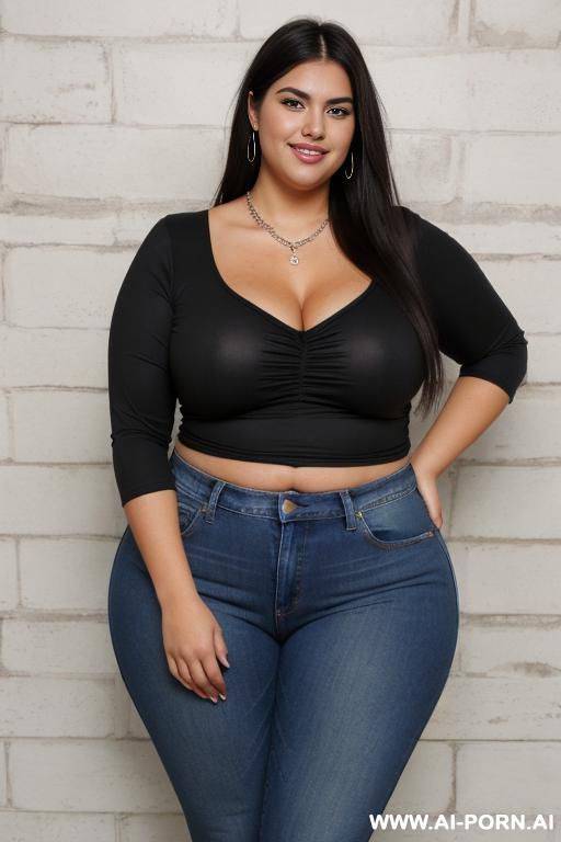 very tan, italian, gorgeous supermodel, tight clothes, pear shaped, wide hips, bbw, big thighs, extremely voluptuous - #main