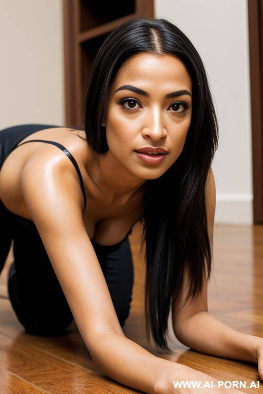 aoc, kneeling on the floor - #main