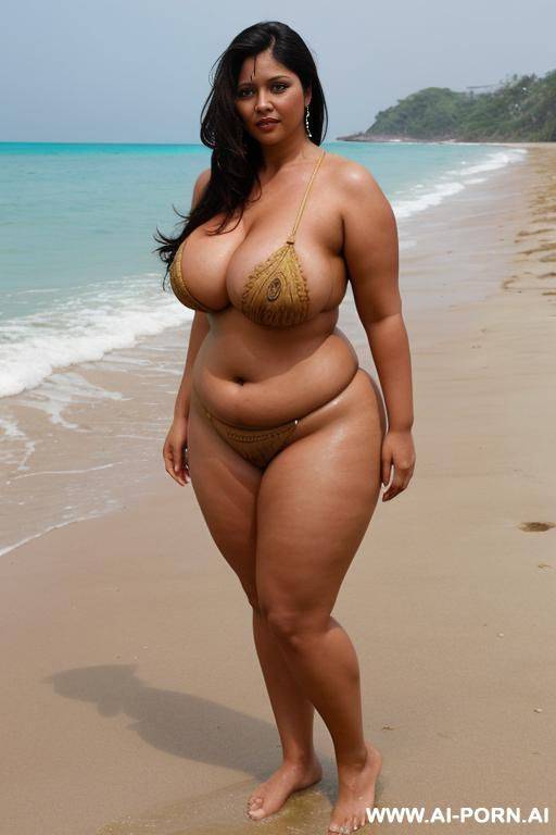 pretty face chubby naked big ass wide hips full body view oiled - #main