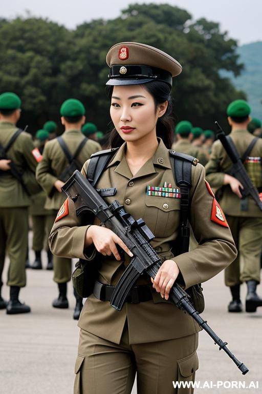 asian female soldiers - #main