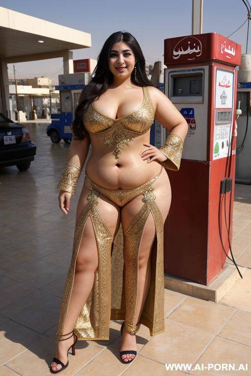pretty face chubby naked big ass wide hips full body view oiled - #main