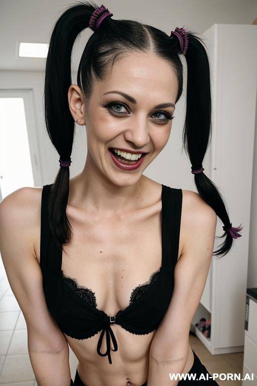 slender gothic, full body, naked pussy, - #main