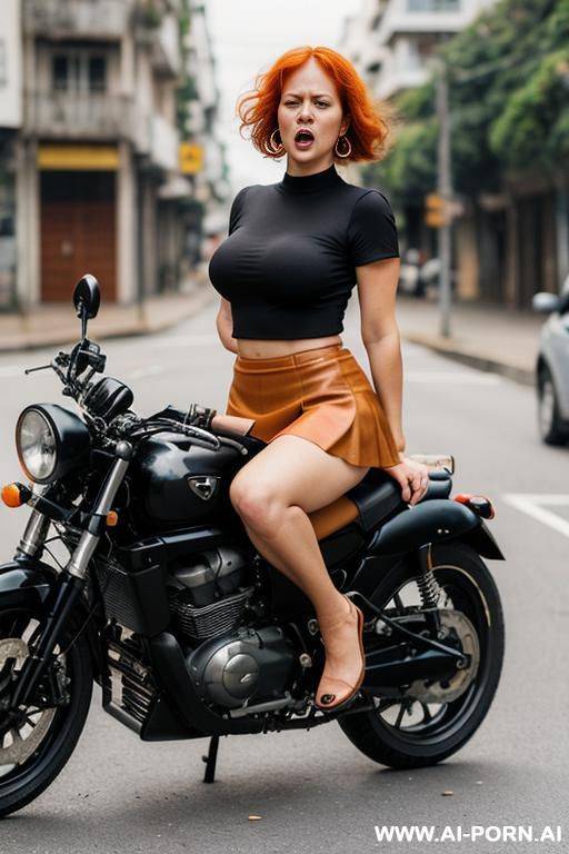 woman on a motorcycle - #main