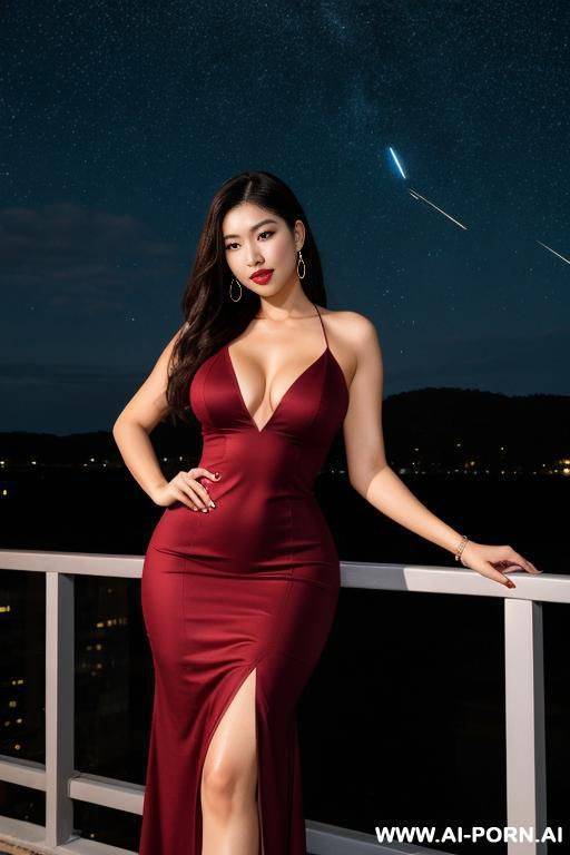 medium full shot, alluring thighs, wide hips, midi dress - #main