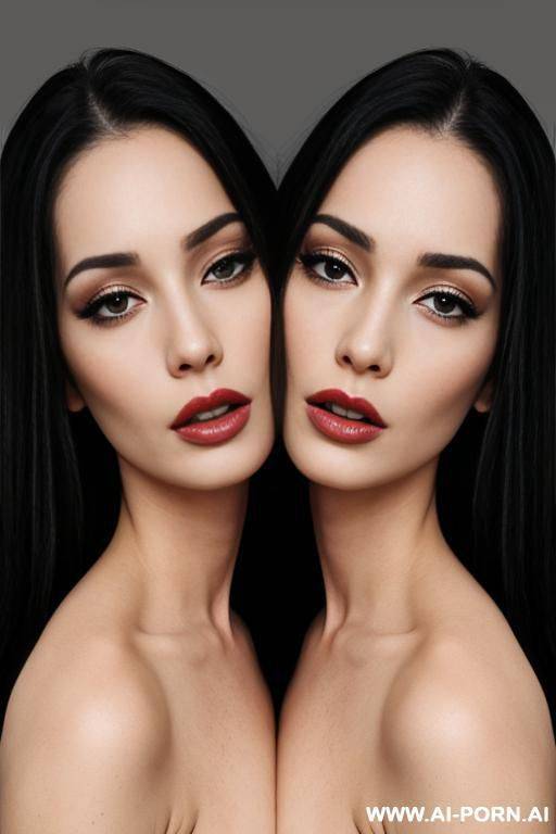 conjoined twins, two heads one body, naked, two headed woman, two heads share one body - #main