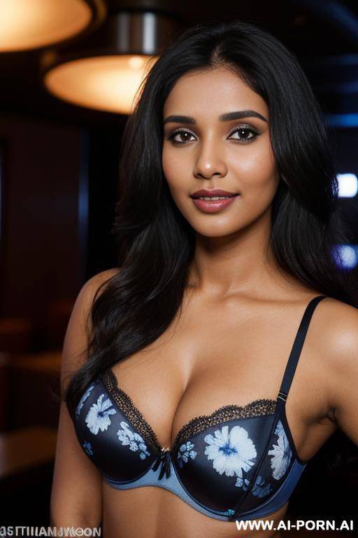 ((blue floral bra )), (pretty face), (detailed face), (soft slutty smile), (perfect), (natural lighting), ((highly detailed photo)), ((tanned indian)), dark complexion | , ((asin)), ((manhattan penthouse bedroom)) (big windows), ((busty)) - #main