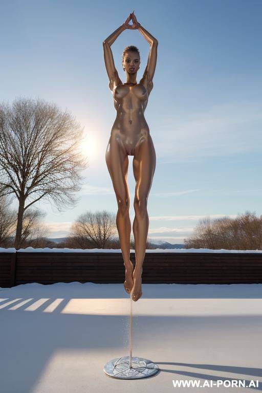 totally naked high-jumping female highlights pure naked female nudity, ultrarealistic oiled naked sexy nude body in motion, shiny naked pussy, very oversized saggy massive boobs heavy-mature long nude - #main