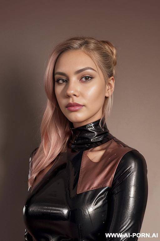 model, (beautiful woman) (pretty playmate with beautiful and friendly face) (looking directly at the viewer), latex - #main