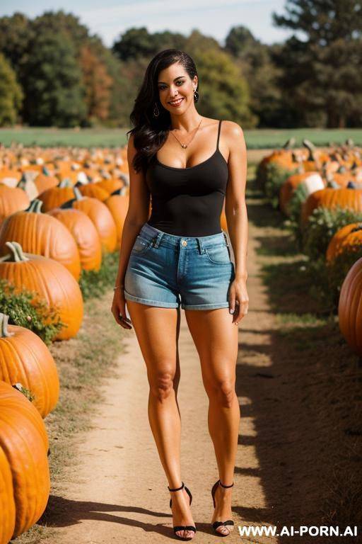 suburban mom, pumpkin patch, tight shorts - #main