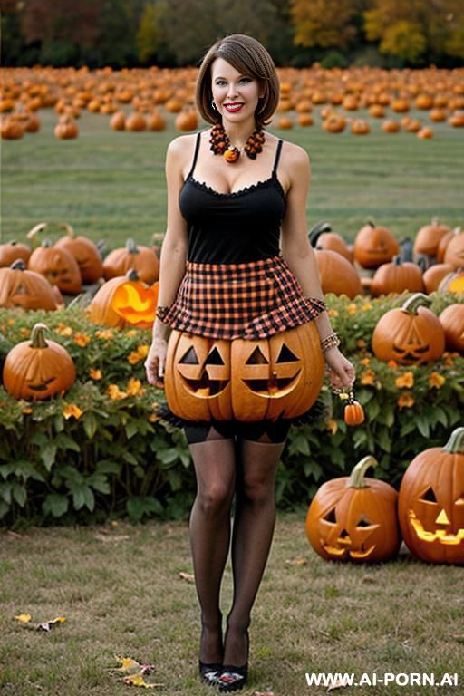 (suburban mom) (scarecrow) (pumpkins) - #main