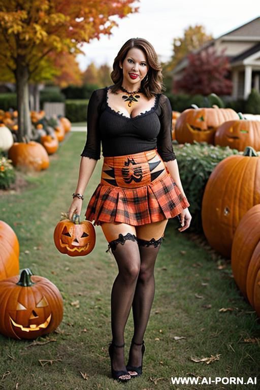 (suburban mom) (scarecrow) (pumpkins) - #main