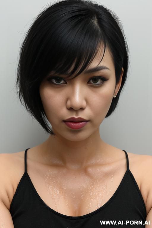 pretty, 30, wet, hugged, rain, angry, sit, open leg, cry, hate eyes, short hair, open arm, short messy hair, masturbation - #main