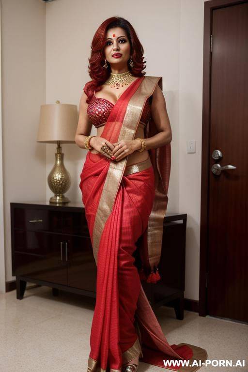 indian pornstar, wearing a bold sari, photoshoot, - #main