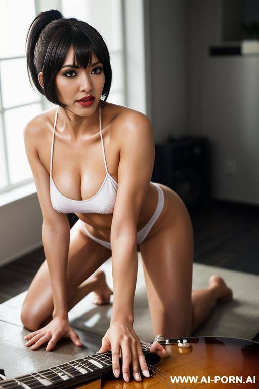 les seins nues bouche ouverte jambes écartées - #main