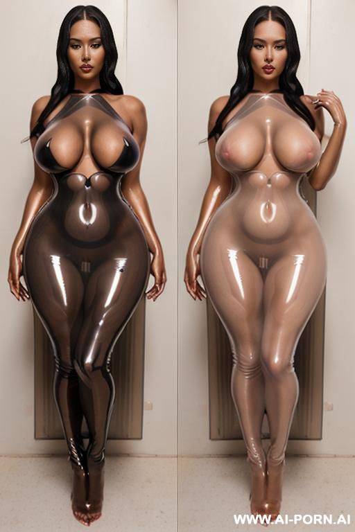 ((naked hourglass sexy figure standing)), ((nude oiled shiny hourglass body)), ((naked shiny pussy)), ((beautiful face)), ((saggy saggy saggy gigantic old boobs hanging)), ((silicone droopy&saggy implants - #main