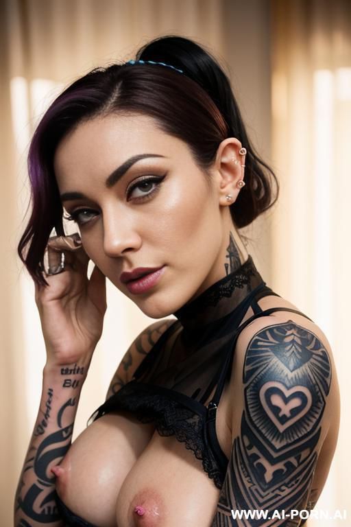sexy ultra realistic, long tea drop, redhead long hair, perky, perfect white pink skin lace, slut, seductive, romantic - #main