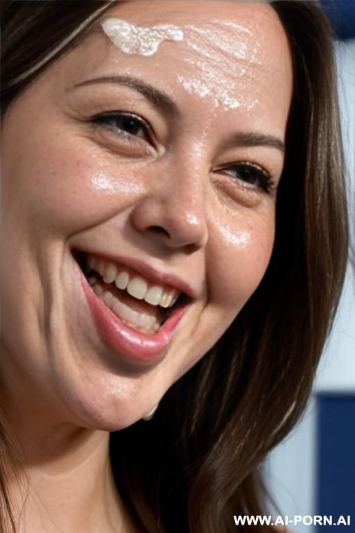 (white house press secretary) (close up) (sour cream dripping on her face) - #main