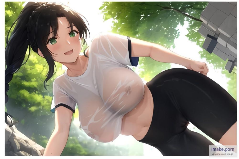From Front, Wet Shirt (LORA), T-shirt, Single Girl, Standing,... - #main