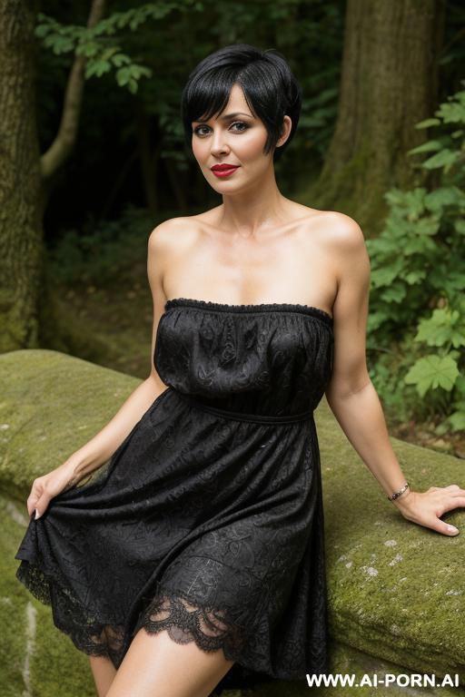 extremely short black hair, big lips - #main