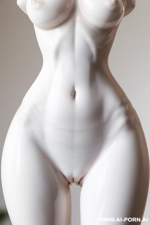 porcelain white nude skin turned into statue, partial zoom, very fit hourglass figure, extremely wide pelvis and hips, fit waist closeup zoom picture, porcelain statue, wide hips fit close zoom details, wide inner gap between legs, very wide crotch-gap - #main
