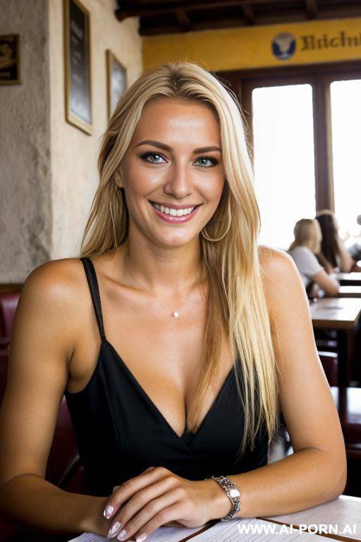 waiting at the restaurant. smiling - #main