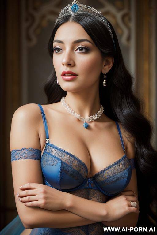 arab woman with a headscarf with big breasts and big ass with beautiful lips and wearing sexy lace and transparent panties - #main