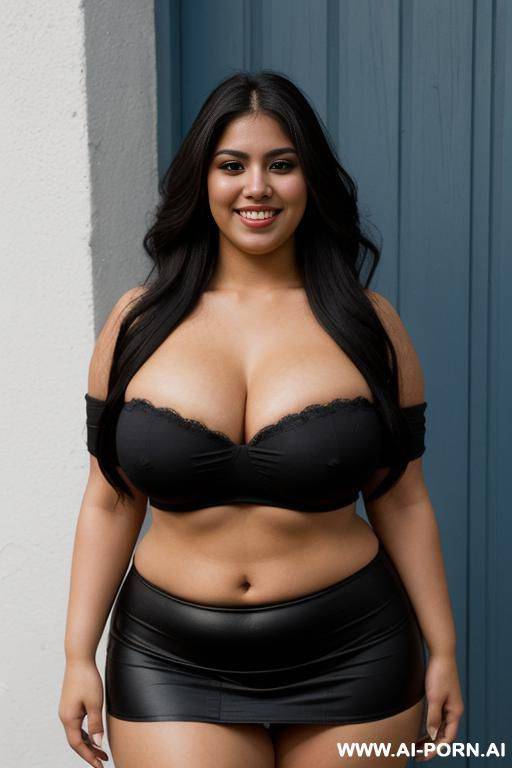 supermodel, very wide body, 00 pounds, mexican, extreme hourglass figure, tight band tshirt, exceptionally wide hips, very pear shaped, punk rocker, rotund, long hair, extra thicc - #main