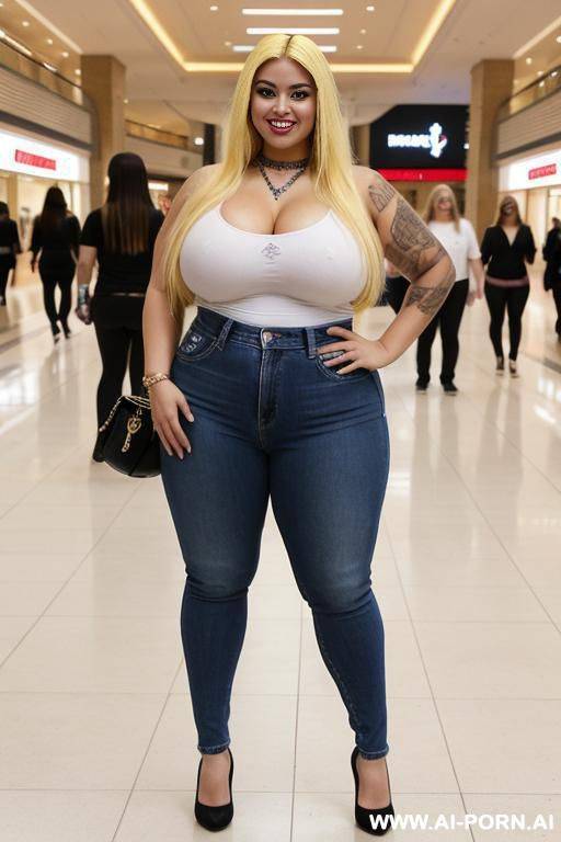 supermodel, mexican, very tan skin, nerd, punk rocker, hourglass figure, extremely wide hips, tight band shirt, extra thicc, very wide pear shaped body, supreme bbw - #main