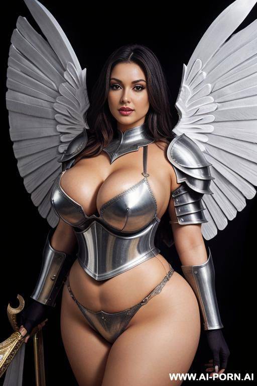 knight armour, angel wings - #main