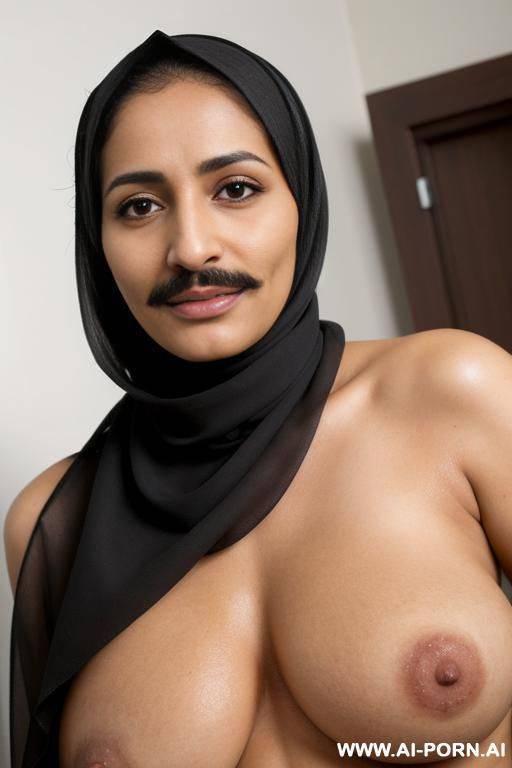 two beautiful lesbian milfs with mustache wearing only a hijab with hairy pussy and hairy legs and hairy arms and hairy chest - #main