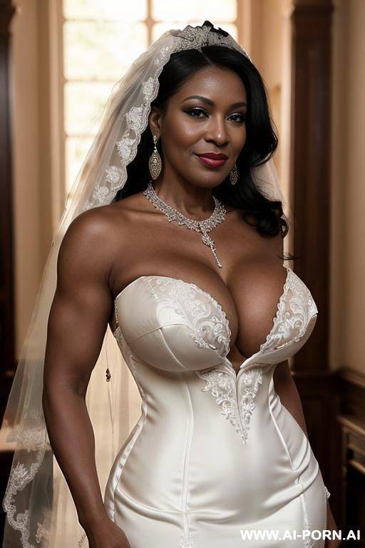 flash pussy, (((black ethnicity))), (((extremely dark skin))), (((grandmom))), no bra, (((hairy pussy))), (((very long strong voluminous hair))), (((oversized boobs))), (((gigantic breasts))), (((gigantic saggy - #main