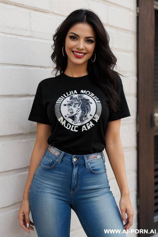 masterpiece supermodel, mexican, tight jeans, band tshirt, - #main