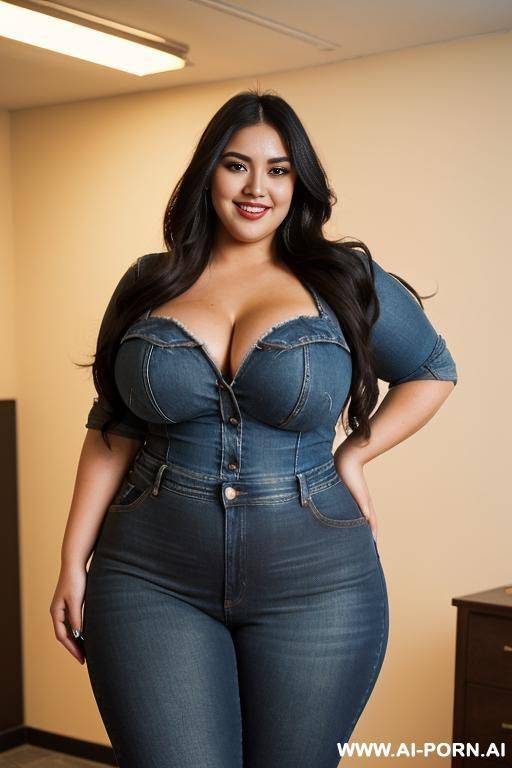 mexican, masterpiece, supermodel, rocker, high rise jeans, extra thicc, massively pear shaped - #main