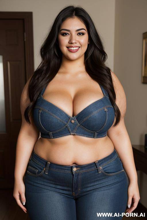 mexican, masterpiece, supermodel, rocker, high rise jeans, extra thicc, massively pear shaped - #main