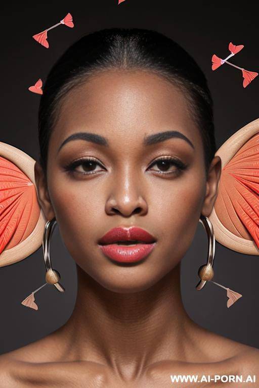 inflated lips, broad lips, puckered lips, gigantic lips, full lips, round upper lip, (((((no cupids bow))))), african, dark skin, voluptuous, totally nude - #main