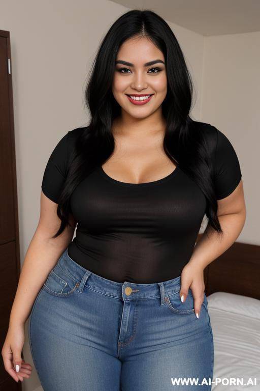 masterpiece, mexican, supermodel, pear shaped, massive hips, big thighs, tight shirt - #main