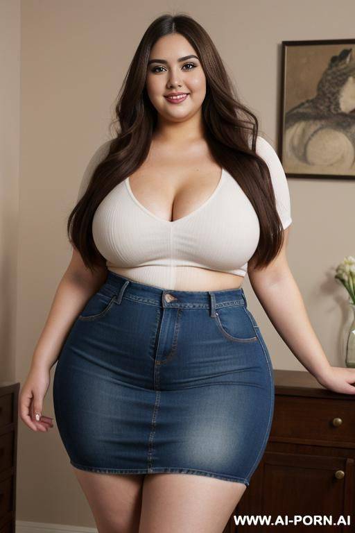 mexican, ssbbw, wife and rotund, supermodel, pear shaped, drinking potion, extremely wide hips, rotund big belly, fat thighs, high rise jeans - #main