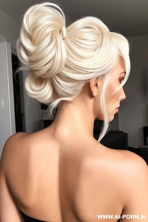 extremely platinum blonde pony tail. perfect curls - #main