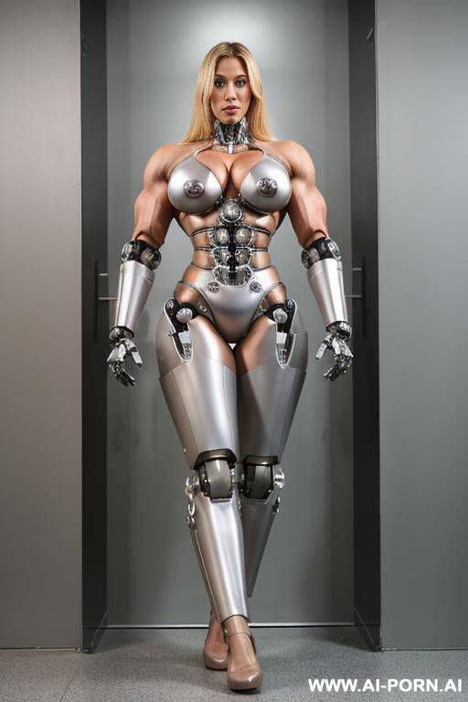 extreme female bodybuilder, gigantic muscles, super large bicep muscles, enormous shoulder muscles, very large neck muscles, beefy pec muscles, mature, naked, nude, seductive - #main