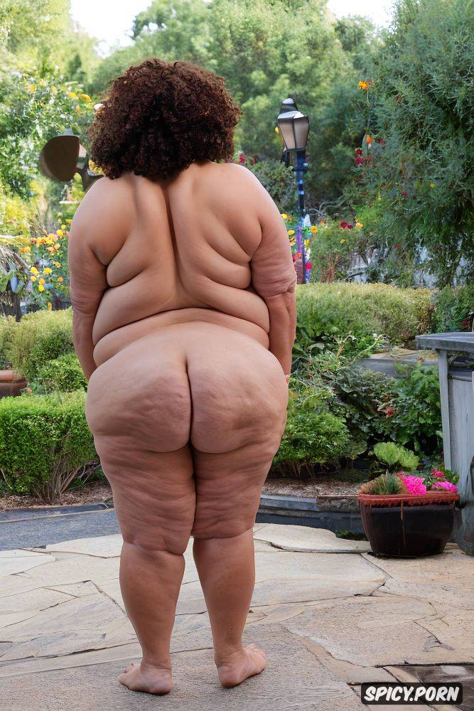 obese flabby belly skin, massive sagging belly layers, naked - #main