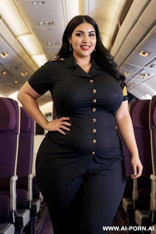 rotund figure, huge body, pear shaped, very obese, mexican, huge nose, model, chola, chicana, wide hips, extra thicc - #main