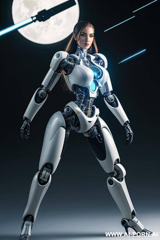 beautiful female taur cyborg robot with beautiful legs - #main