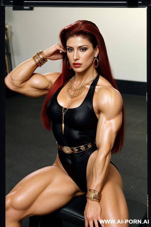 shemale. hard dick.necklace, earrings, bracelet, thigh chain. anklet. high heels. luscious red nipples. (massive tits) - #main