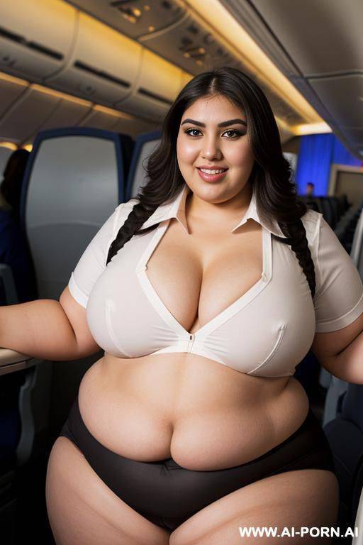 rotund figure, huge body, pear shaped, very obese, mexican, huge nose, model, chola, chicana, wide hips, extra thicc - #main