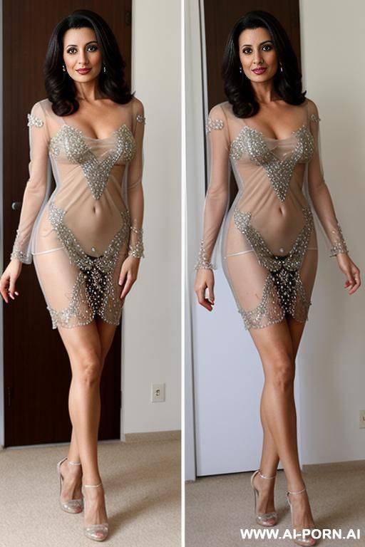 arabian milf, transparent dress, open legs - #main
