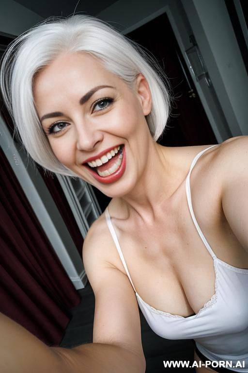 woman taking selfie with my cock laughing - #main